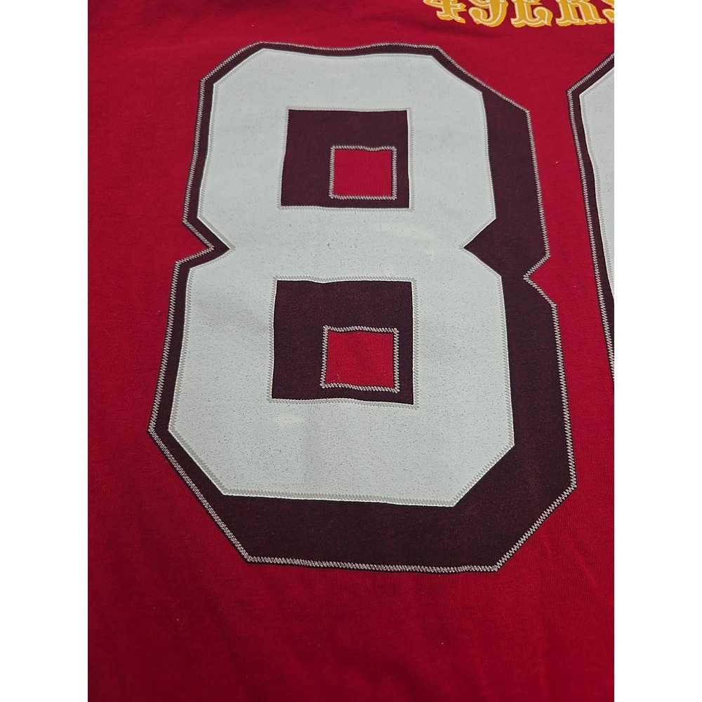 Vtg‎ Jerry Rice San Francisco 75 Anniversary Mitchell & Ness Jersey RED XXL - Picture 4 of 12